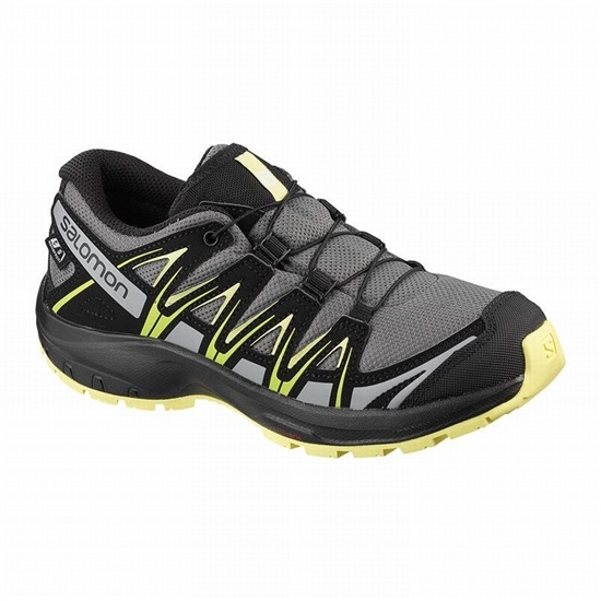 Salomon XA PRO 3D CLIMASALOMON WATERPROOF Turisticke Topanky Detske Čierne | 81964NBCU