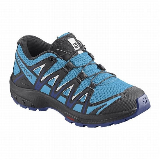 Salomon XA PRO 3D J Trailove Bezecke Tenisky Detske Modre / Biele | 07346GVBS