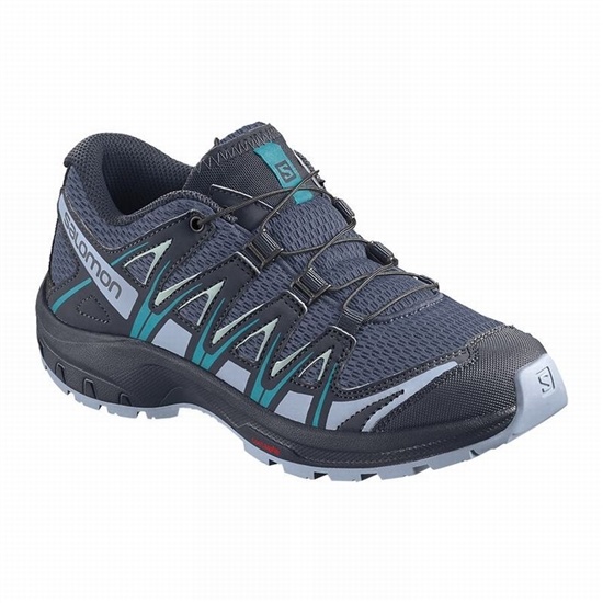 Salomon XA PRO 3D J Trailove Bezecke Tenisky Detske Modre Indigo / Modre | 40568AJRY