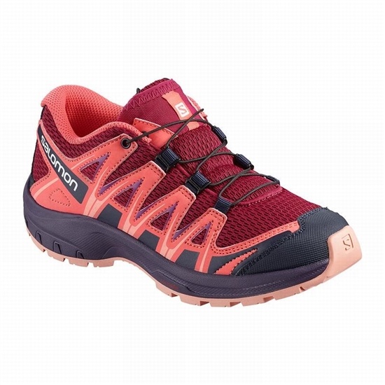Salomon XA PRO 3D J Trailove Bezecke Tenisky Detske Červené / Oranžové | 94023CXEF