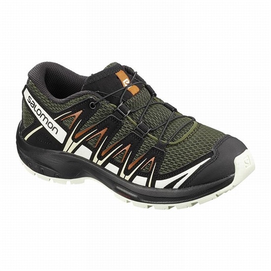 Salomon XA PRO 3D J Turisticke Topanky Detske Tmavo Zelene / Čierne | 56231UPEK