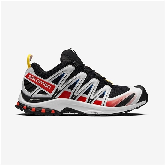 Salomon XA PRO 3D RACING BK/W Trailove Bezecke Tenisky Panske Čierne / Biele | 96237LOKR
