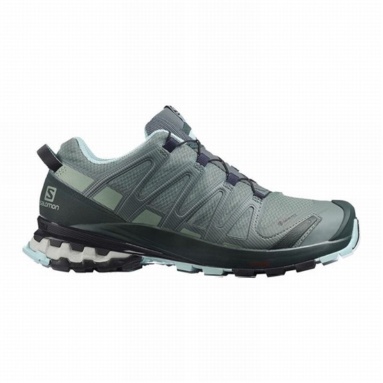 Salomon XA PRO 3D V8 GORE-TEX Trailove Bezecke Tenisky Damske Zelene | 82157NSCD