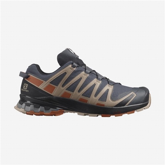 Salomon XA PRO 3D V8 GORE-TEX WIDE Turisticke Topanky Panske Tmavo Modre / Čierne | 23819LVEQ