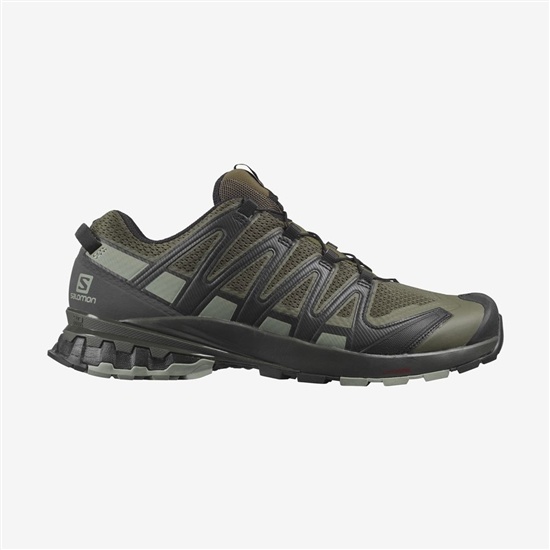 Salomon XA PRO 3D V8 WIDE Trailove Bezecke Tenisky Panske Zelene | 96758CLIK