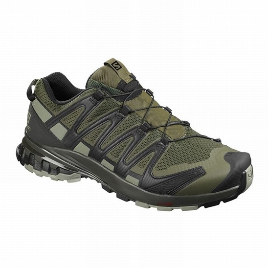 Salomon XA PRO 3D V8 WIDE Turisticke Topanky Panske Olivovo Zelená | 51923DFJP