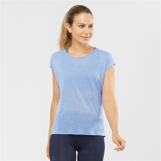 Salomon XA SLEEVE TECH W Kratke Sleeve Tricko Damske Marina | 62475XKNA