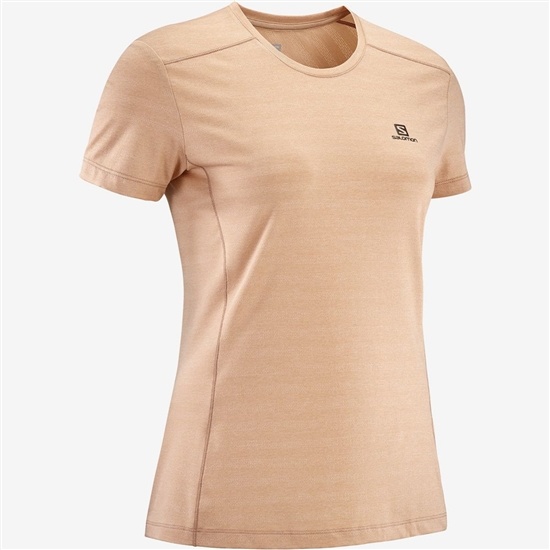Salomon XA W Kratke Sleeve Tricko Damske Hnedožltý | 71469CZID