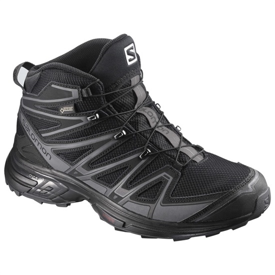 Salomon X-CHASE MID GTX Turisticke Topanky Panske Čierne | 97135KRHQ