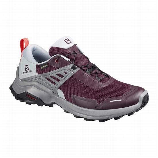 Salomon X RAISE GORE-TEX Turisticke Topanky Damske Bordove | 65103QMOW