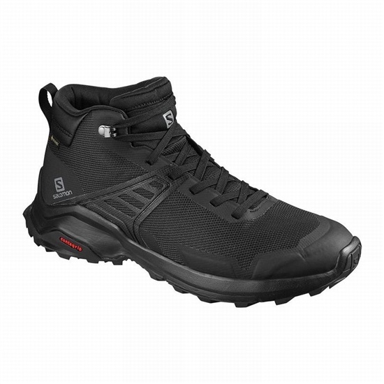 Salomon X RAISE MID GORE-TEX Turisticke Topanky Panske Čierne | 58940XQGL