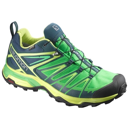 Salomon X ULTRA 3 GTX Turisticke Topanky Panske Zelene / Čierne | 09368RKSV