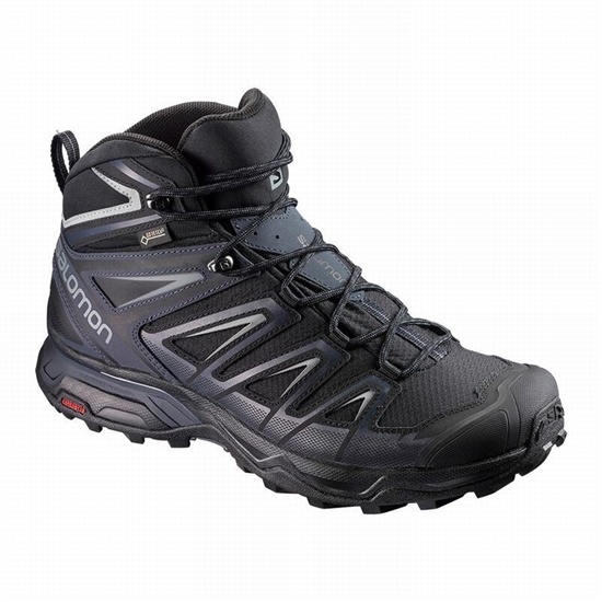 Salomon X ULTRA 3 MID GORE-TEX Turisticke Topanky Panske Čierne | 27631EFSZ