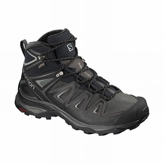 Salomon X ULTRA 3 MID GORE-TEX Turisticke Topanky Damske Čierne | 28576SEWU