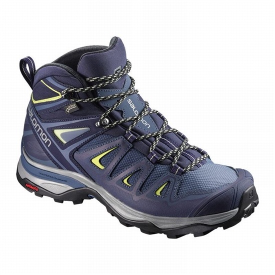 Salomon X ULTRA 3 MID GORE-TEX Turisticke Topanky Damske Modre | 64039WTYG