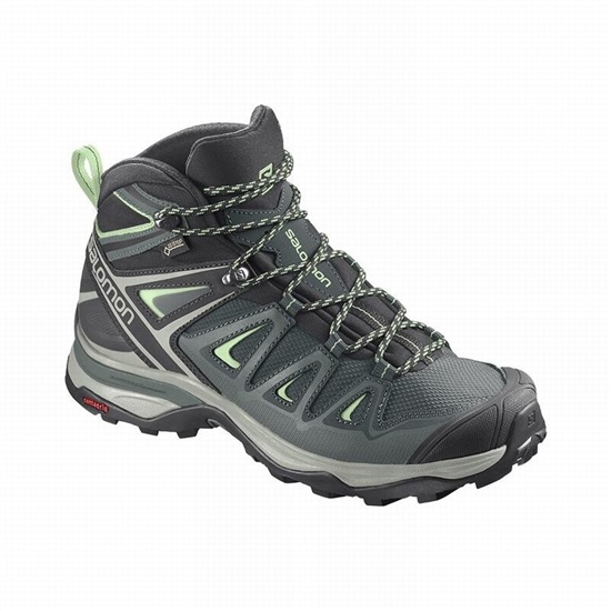 Salomon X ULTRA 3 MID GORE-TEX Turisticke Topanky Damske Zelene | 81745KBJL