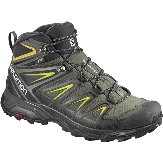 Salomon X ULTRA 3 MID GTX Turisticke Topanky Panske Olivovo Zelená / Čierne | 26170AULJ