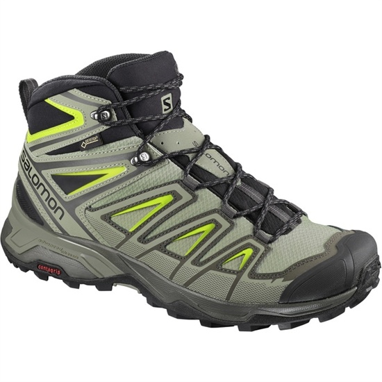 Salomon X ULTRA 3 MID GTX Turisticke Topanky Panske Olivovo Zelená / Čierne | 65093APNJ