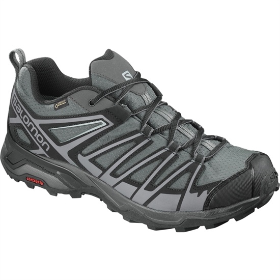 Salomon X ULTRA 3 PRIME GTX Turisticke Topanky Panske Strieborne / Čierne | 48750AEMQ