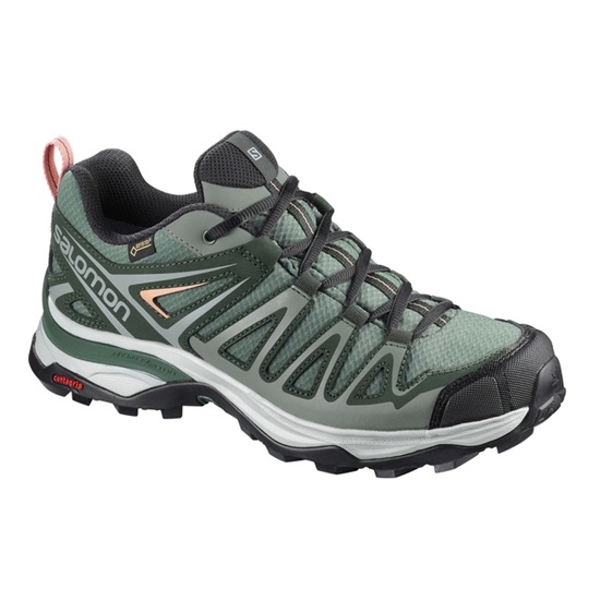 Salomon X ULTRA 3 PRIME GTX W Turisticke Topanky Damske Svetlo Zelene | 97342ZEMI