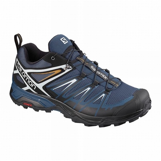 Salomon X ULTRA 3 Turisticke Topanky Panske Námornícka Modrá / Čierne | 57690CARW