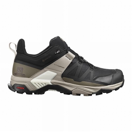 Salomon X ULTRA 4 GORE-TEX Turisticke Topanky Panske Čierne | 52438ZQFM