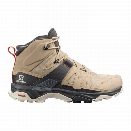 Salomon X ULTRA 4 MID GORE-TEX Turisticke Topanky Damske Hnede | 47986KBVD