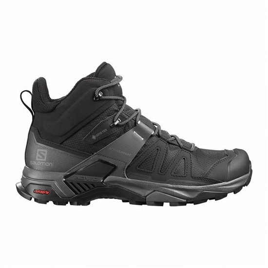 Salomon X ULTRA 4 MID GORE-TEX Turisticke Topanky Panske Čierne / Modre | 56327ARXT