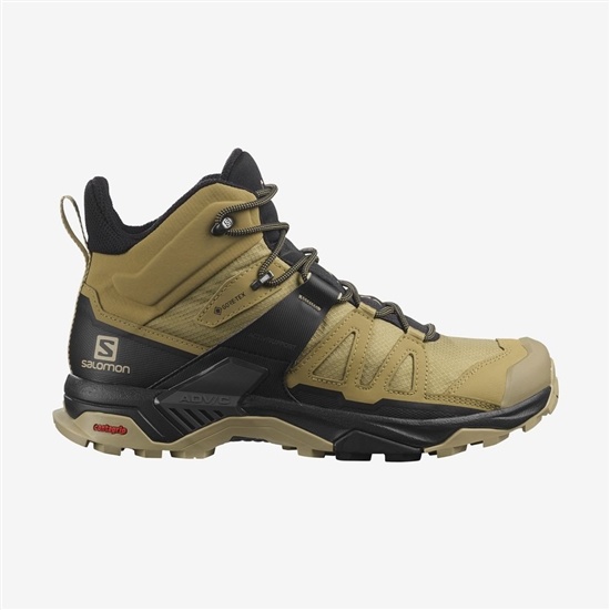 Salomon X ULTRA 4 MID GORE-TEX Turisticke Topanky Panske Hnedožltý | 79062LPWN