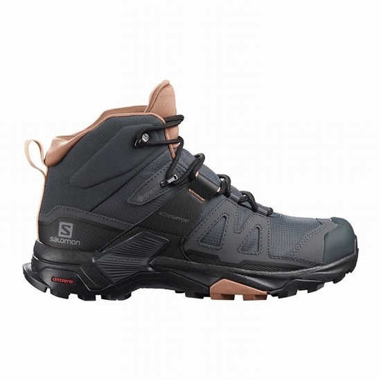 Salomon X ULTRA 4 MID GORE-TEX Turisticke Topanky Damske Tmavo Siva / Krém | 95762HDFM