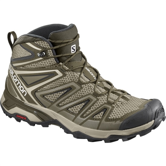 Salomon X ULTRA MID 3 AERO Turisticke Topanky Panske Olivovo Zelená / Čierne | 14536QTZL