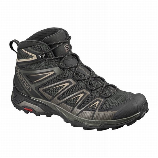Salomon X ULTRA MID 3 AERO Turisticke Topanky Panske Olivovo Zelená / Čierne | 35102TJUH