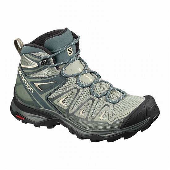 Salomon X ULTRA MID 3 AERO Turisticke Topanky Damske Zelene | 91354RYHD