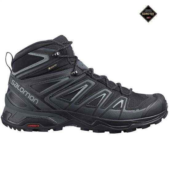 Salomon X ULTRA MID 3 GTX Turisticke Topanky Panske Čierne | 72804DPFW